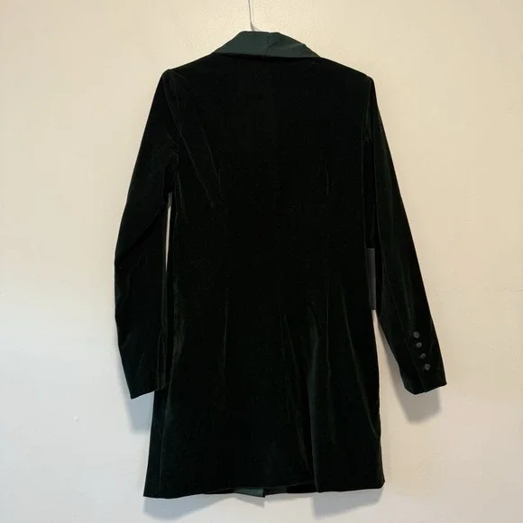 Pomander Place Tuckernuck NWT Green Velvet Stacie Button Front Dress 6